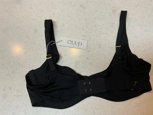 Sujetador CUUP The Demi Mesh Negro Talla 36C The Scoop Micro Negro Nuevo con Etiquetas - Imagen 1 de 2