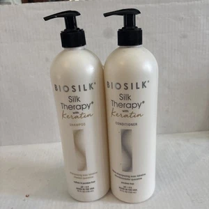 Biosilk Silk Therapy 25oz Shampoo & 25oz Conditioner Parabenfrei Neu - Bild 1 von 3