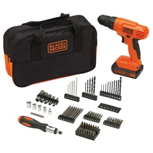 BLACK+DECKER 20V MAX Cordless Drill with 100 pc Kit (BDC120VA100) Orange - Picture 1 of 6