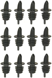 Free Flow Ausgießer, 2,5 x 1,25 Zoll, 12 Stück, schwarz - Bild 1 von 12