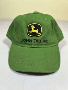 John Deere Tractor Cap Hat Youth Kids Fitted Stretch Embroidered Logo Outdoor - Picture 1 of 6