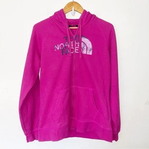 The North Face giacca full zip donna taglia XL cappuccio rosa outdoor campeggio - Foto 1 di 6
