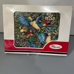 Vintage Pimpernel “Parrots” Casserole Stand 12” x 9” Large Trivet - NIB- England - Picture 1 of 20