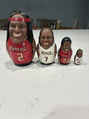Houston Comets WNBA 04 Nesting Dolls Snow Thompson Swoopes Cooper Vintage - Image 1 of 4