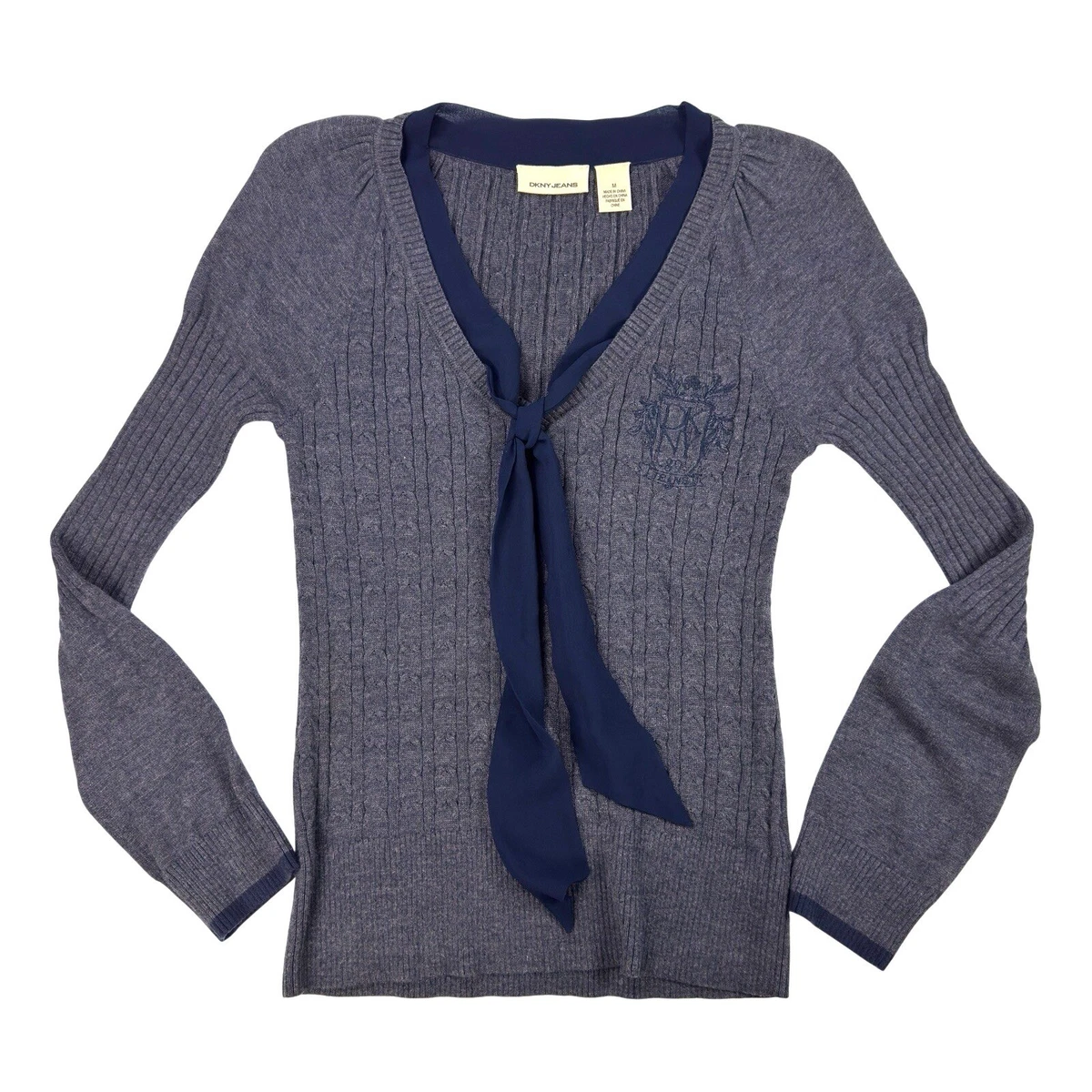 90s DKNY longsleev vest sweater カーディガン Vintage Dkny Sweater - Etsy