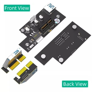 USB 3.0 Cable SATA to 4 PIN power NEW High Quality PCI Express Cable Black - Afbeelding 1 van 8