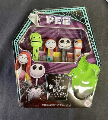 PEZ Pesadilla Antes de Navidad Disney Tim Burton Lata Regalo Nuevo Empaquetado por Expertos Foto 1 de 4