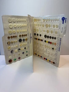 Vintage Button Sample Card folder McKee buttons 1980 - Picture 1 of 4