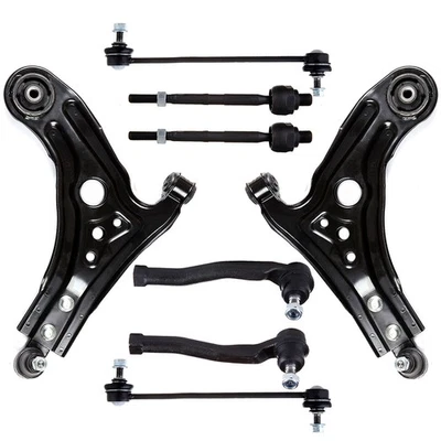 8x Lower Control Arms Ball Joints Tie Rod Ends For Chevrolet Aveo & Pontiac Wave Foto 1 de 4