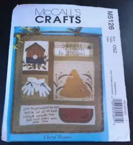 McCalls Crafts Pattern M5126 ~ Summer Themed Wall Hanging / Quilt Block - Picture 1 of 3