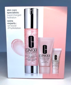 New Clinique Moisture Surge 3pc Skin Care Gift Set Supercharged Hydration - Picture 1 of 6