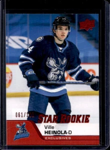 2020-21 Upper Deck AHL Ville Heinola #178 RC Star Rookie Exclusives #061/100 - Picture 1 of 2