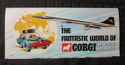 1969 The Fantastic World of CORGI TOYS Amazing Color Fold-Out Catalog FN+ 6.5 - Image 1 of 2