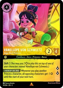 Lorcana COLD FOIL Vanellope de Schweetz - Sugar Rush Princess - Shimmering - Imagen 1 de 1
