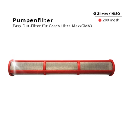 MARKENLOS Filter für Lacke & Farbe passend Graco Airless Geräte Hochdruckfilter Pumpen