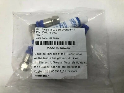 Hughes 1505278-0003 Single IFL Connectors w/GRN Blk1 Kit - Image 1 of 2