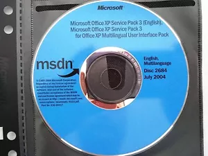 Microsoft Office XP Service Pack 3 & Office XP SP3 Multilingual User Interface - Picture 1 of 1