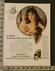 1924 Bathroom Packer Liquid Shampoo Hair Care Health Beauty Decor Ad Sb62