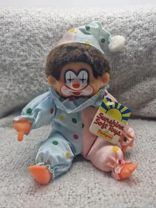 Juguete suave de colección para chupar el pulgar Corky El payaso peluche pedigrí años 80 - Imagen 1 de 3