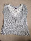 NEW LOOK INSPIRE  Size 22  Blue And White Tunic Top