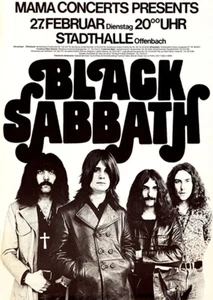 Black Sabbath - 1973 - Offenbach Germany - Poster - Picture 1 of 1