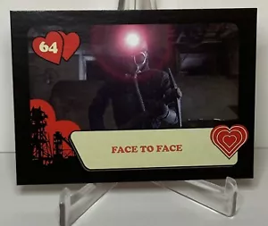 MY BLOODY VALENTINE 1981 FRIGHT RAGS CARD #64 FACE TO FACE - Picture 1 of 1