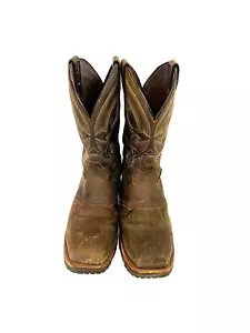 Double H Jeyden 11” Waterproof Brown Leather Western Boots Men Size 10.5 D - Picture 1 of 17