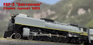 KATO N Scale ~ Union Pacific 4-8-4 FEF-3 ~ Greyhound #8444 ~ DCC ~ 126-0403-DCC - Picture 1 of 2