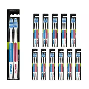 24 Toothbrush Reach Listerine Interdental Firm (12 x Twin Pack) Free 48h Tracked - Picture 1 of 7