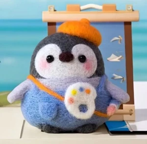 Needle Felting Penguin DIY Wool Kit 3D Artist Set Arts Crafts Beginner - Picture 1 of 5