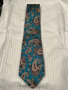 Hardy Amies London All Silk Men's Paisley Tie - Picture 1 of 2