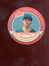 1989 King B ALAN TRAMMELL Detroit Tigers Sox Rare Disc Card Mint  