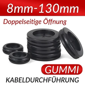 Tülle Gummitülle Kabeldurchführung Gummi Stopfen Kabel Durchgangstüllen - Picture 1 of 8