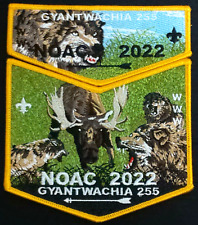 OA GYANTWACHIA 255 BSA CHIEF CORNPLANTER FLAP 2022 NOAC 2-PATCH MOOSE WOLF MINT!