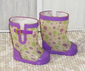 AMERICAN GIRL MCKENNA RAINY DAY GEAR RUBBER BOOTS ONLY