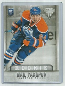 NAIL YAKUPOV (Edmonton) 2013-14 PANINI TITANIUM JUMBO ROOKIE CARD #J-4 