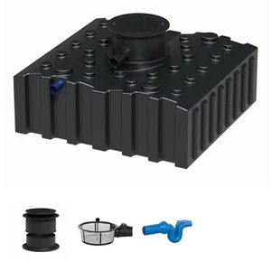 Florantia Flachtank Zisterne 4000 L Standard - Regenwassertank Set mit Filter - Bild 1 von 4