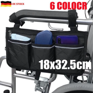 Rollstuhl Seitentasche Rollstuhl Armlehne Tasche Aufbewahrung Oxford 18*32.5cm - Bild 1 von 17