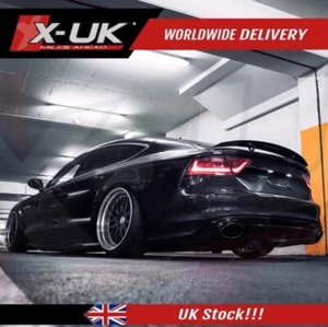 Difusor trasero Audi A7 S-Line S7 RS7 2011-2014 - estilo RS7 negro cenefa FRP - Imagen 1 de 8