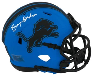 Barry Sanders Signed Lions RAVE Alt Riddell Speed Mini Helmet - (SCHWARTZ COA) - Picture 1 of 1