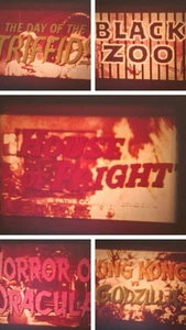 DERANN CINEMA HORROR TRAILERS  SUPER 8 COLOUR SOUND 200FT CINE 8MM FILM - Bild 1 von 21