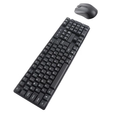 Wireless Keybdard Mouse Combo Set 2.4G Silent Portable 1600dpi For Laptop N SG - Image 1 of 4