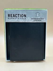 Kenneth Cole REACTION Herren-Geldbörse aus weichem handgefertigtem Leder mit Doppelfaltung dunkelbraun - Bild 1 von 7