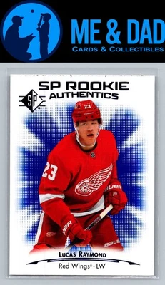 2021-22 SP #132 Lucas Raymond Blue Rookie Authentics - Image 1 of 2