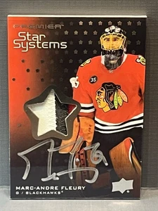 2021-22 Upper Deck Premier Marc Andre Fleury Star Systems 3 Color Patch Auto /49 - Bild 1 von 2