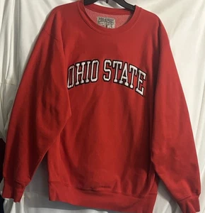 Vintage Y2K Steve And Barry’s Ohio State Fleece Sweatshirt bestickt Herren L - Bild 1 von 12