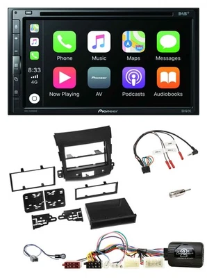 Pioneer DVD 2DIN Lenkrad DAB Bluetooth USB Autoradio für Mitsubishi Outlander 20 - Bild 1 von 4