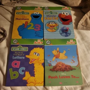 LeapFrog LeapReader TAG Junior Bücher Menge 4 Buchstaben/Gesicht/Zahl/Puh liebt es - Bild 1 von 6