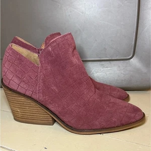 Lucky Brand Damen Wildleder Stiefeletten rot lila 7,5 LK-Saucie Andorra - Bild 1 von 14