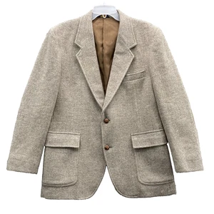 Vintage Pendleton 100% Wool Blazer Men's 42 Jacket Business Elbow Patch Made USA - Picture 1 of 13